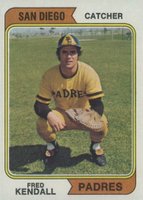 1974 Topps #53s Fred Kendall San Diego Baseball Card