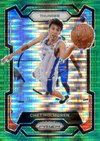 2023 Panini Prizm #115 Chet Holmgren Green Pulsar Basketball Card