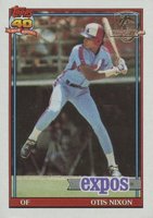 1991 Topps Desert Shield #558 Otis Nixon Baseball Card