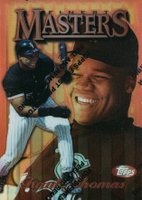 1997 Finest #29 Frank Thomas Refractor w/Coating Baseball Card
