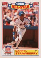 1989 Topps All-Star Glossy Set of 22 #19 Darryl Strawberry Baseball Card
