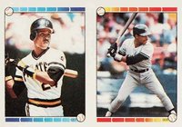 1989 Topps Stickercard #50 Tony Gwynn B.Bonds-127/W.Randolph-309 Baseball Card