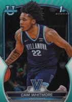 2022 Bowman Chrome University #22 Cam Whitmore Aqua Refractor Basketball Card