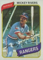 1980 Topps #485 Mickey Rivers Baseball Card