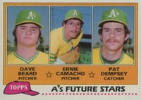 1981 Topps #96 A's Future Stars Baseball Card