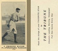 1916 Altoona Tribune #114 Erskine Mayer Baseball Card