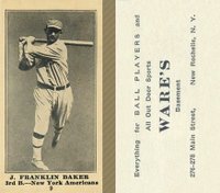 1916 Wares #9 J. Franklin Baker Baseball Card