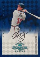 1998 Donruss Signature Century Marks # Chipper Jones Century Marks Baseball Card