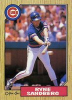 1987 O-Pee-Chee #143 Ryne Sandberg Baseball Card
