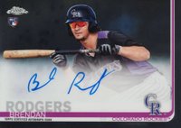 2019 Topps Chrome Rookie Autographs #RA-BR Brendan Rodgers Baseball Card
