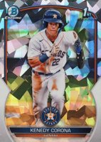 2023 Bowman Chrome Prospects #BCP148 Kenedy Corona Atomic Refractor Baseball Card