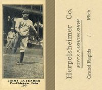 1916 Herpolsheimer Co. #100 Jimmy Lavender Baseball Card