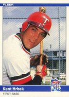 1984 Fleer #567 Kent Hrbek Baseball Card