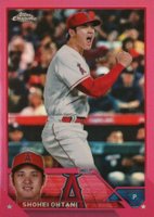 2023 Topps Chrome #17 Shohei Ohtani Pink Refractor Baseball Card