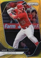 2020 Panini Prizm #196 Mike Trout Gold Prizm Baseball Card