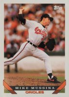 1993 Topps #710 Mike Mussina Baseball Card