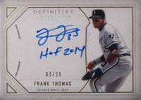 2019 Topps Definitive Collection Definitive Autograph Collection #FT Frank Thomas Baseball Card