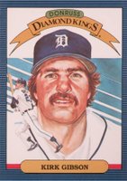 1986 Leaf #1 Kirk Gibson Diamond Kings Baseball Card
