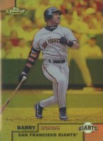 1999 Finest #84 Barry Bonds Gold Refractor Baseball Card
