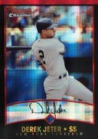 2001 Bowman Chrome  #56 Derek Jeter Xfractor Baseball Card