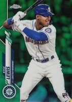 2020 Topps Chrome #186 Kyle Lewis Green Refractor Baseball Card