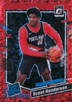 2023 Panini Donruss Optic #239 Scoot Henderson Fast Break Red Basketball Card