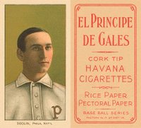 1909 White Borders El Principe De Gales #140 Mickey Doolin Portrait-Correct spell Doolan Baseball Card
