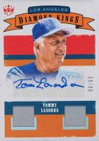 2018 Panini Diamond Kings DK Materials Signatures Retro 1982 #TL Tommy Lasorda Baseball Card