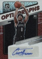 2021 Panini Donruss Optic Opti-Graphs #OGCTH Cameron Thomas Choice Basketball Card