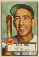 1952 Topps #232 Billy Cox Baseball Card