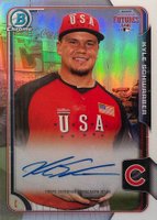 2015 Bowman Chrome Lucky Redemption Autograph #LR-KS Kyle Schwarber Baseball Card