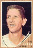 1962 Topps #442 Wes Stock Baseball Card