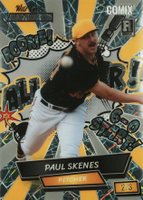2024 Wild Card Alumination Comix Paul Skenes Edition #PS4 Paul Skenes All-Star Silver-Lazer Foil-Silver/Yellow Baseball Card