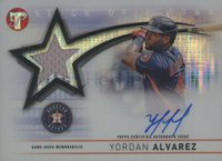 2022 Topps Pristine Slice of A Star Autograph Relics #SSARYA Yordan Alvarez Pristine Refractor Baseball Card