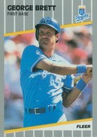 1989 Fleer Glossy #277 George Brett Baseball Card
