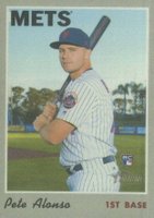 2019 Topps Heritage 1970 Cloth Sticker #19 Pete Alonso Baseball Card