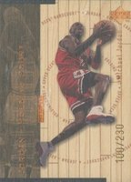 1998 Upper Deck Hardcourt Jordan Holding Court #J30 Michael Jordan Bronze Basketball Card