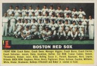 1956 Topps #111 Boston Red Sox Gray back Baseball Card