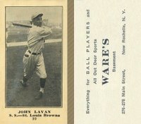 1916 Wares #99 John Lavan Baseball Card