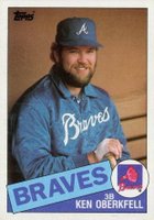 1985 Topps #569 Ken Oberkfell Baseball Card