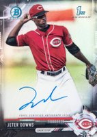 2017 Bowman Draft Chrome Draft Picks Autographs  #CDAJD Jeter Downs Black Refractor Baseball Card