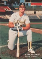 1988 Mother's Cookies Mark McGwire #3 Mark McGwire Kneeling Baseball Card