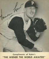 1959 Kahn's Wieners # Vernon Law Baseball Card