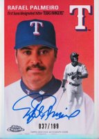 2023 Topps Chrome Platinum Anniversary Autographs #RP Rafael Palmeiro Refractor Baseball Card