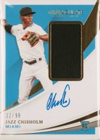 2021 Panini Immaculate Collection #127 Jazz Chisholm Rookie Patch Autograph Baseball Card