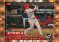 2021 Panini Donruss Livestream #LS1 Mike Trout Baseball Card