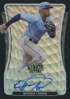 2020 Leaf Metal Draft Autograph #BAWF1 Wander Franco Black Wave Baseball Card
