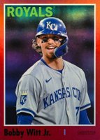 2024 Topps Archives #150 Bobby Witt Jr. Red Hot Foilboard Baseball Card