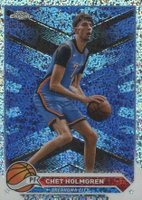 2023 Topps Chrome #196 Chet Holmgren Speckle Refractor Basketball Card