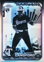 2024 Topps Chrome Update #USC37 Wyatt Langford Negative Refractor Baseball Card